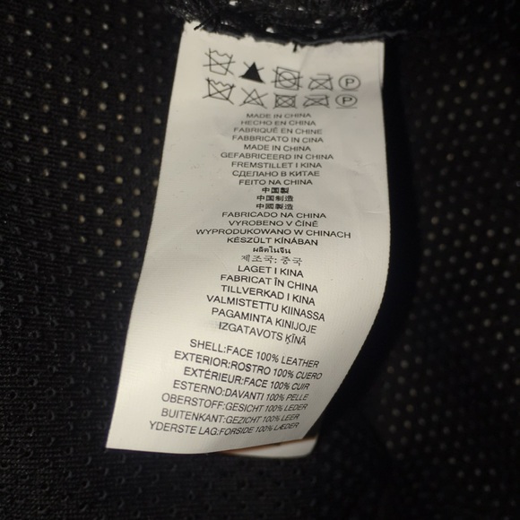 ♣️NWT MK Genuine Leather Perforated Bomber Jacket - Picture 8 of 8